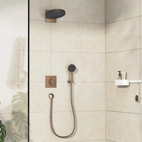 Hansgrohe DuoTurn E, batéria pod omietku pre 2 spotrebiče, kartáčovaný bronz, HAN-75417140
