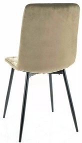 Sametová jídelní židle Jerry tmavě béžová