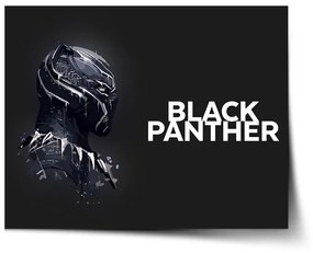 Sablio Plagát BLACK PANTHER z profilu Čierny - 60x40 cm