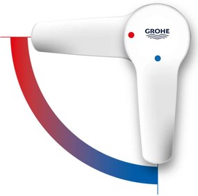 GROHE Eurosmart páková umývadlová batéria ES s odtokovou súpravou s tiahlom, výška výtoku 83 mm, chróm, 2339310E