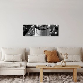 Obraz - Vianočná horúca čokoláda (s hodinami) (90x30 cm)