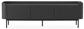 Čierny TV stolík 180x55x40 cm Willa – MOME