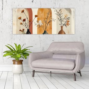 Obraz - Vázy v oblúkoch (120x50 cm)