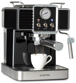 Klarstein Gusto Classico, pákový kávovar, 1350 W, 20 bar, 1,5l, nehrdzavejúca oceľ
