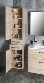 Aqualine Aqualine, VEGA Skrinka vysoká 35x184x31cm, dub platin, VG985