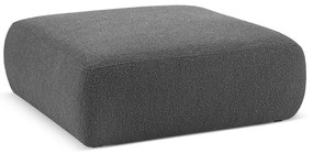 Tmavosivý taburet z textílie bouclé Molino – Micadoni Home