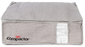 Sivý kompresný úložný box Compactor Oxford, 145 l