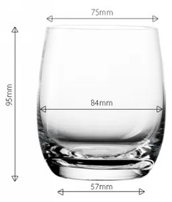 Lunasol - Poháre Tumbler 350 ml set 4 ks - Benu Glas Lunasol META Glass (322085)