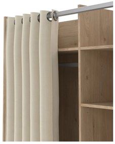 Šatníková skriňa v dekore duba v bielo-béžovej farbe 100x160 cm Kit – Tvilum