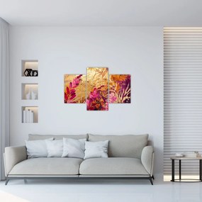 Obraz - Abstraktná maľba kvetov II. (90x60 cm)