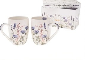 Biele porcelánové hrnčeky v súprave 2 ks 350 ml – Dakls