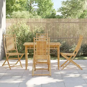 Skladacie záhradné stoličky 4 ks 46x66x99 cm bambus 3278511