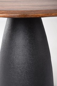 Jedálenský stôl stan čierno-hnedý MUZZA
