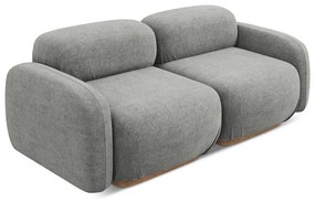 Sivá pohovka z textílie buklé 190 cm Ailani – Makamii