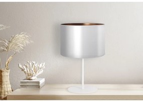 Duolla - Stolná lampa CANNES 1xE14/15W/230V pr. 20 cm strieborná/medená/biela