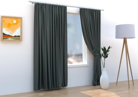 Zatemňovacie závesy Velvet tmavosivá – 140 × 250 cm (2 ks)