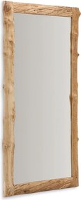 Nástenné zrkadlo s dreveným rámom 105x200 cm Ibro – Kave Home