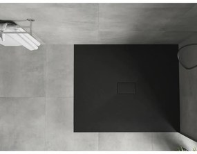 Mexen Hugo, SMC obdĺžniková sprchová vanička 120 x 100 cm, čierna matná, 42701012