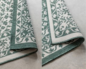 ELLE Decoration, Kusový koberec Gemini 106025 Green z kolekcie Elle – na von aj na doma, 120x170, zelená, chodba / predsieň