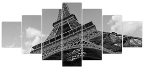 Čiernobiely obraz Eiffelovej veže