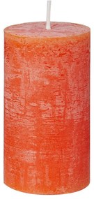 RUSTIC Sviečka 13 cm - oranžová