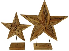 Hvězdy z teaku 60 cm