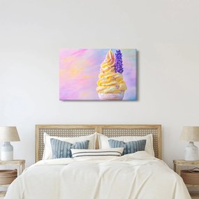 Obraz - Zmrzlina s levanduľou (90x60 cm)