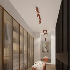 Bodové svietidlo v tehlovej farbe 6,5x30 cm Gleam – Sollux