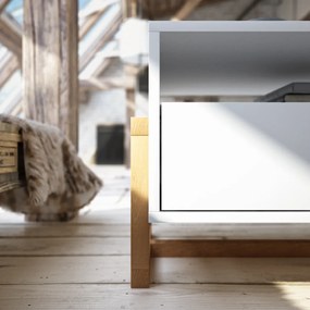 VIVALDI Konferenčný stolík OSLO LE, biely matný