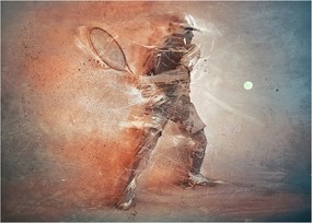 Sklenený obraz - Tenista (70x50 cm)