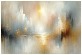 Samolepiaca tapeta abstraktné zlaté a sivé tóny