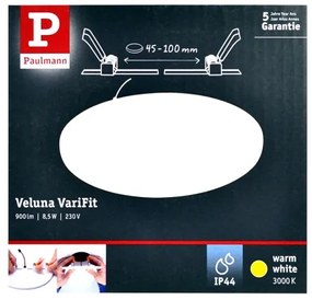 Paulmann 92388 - LED/8,5W IP44 Kúpeľňové podhľadové svietidlo VARIFIT 230V