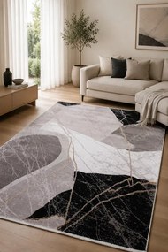 Koberec GALERIA GL203S béžový / čierny