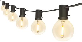 BERGE LED záhradná girlanda - svetelná reťaz - 20m - 60x žiarovka G40 - 230V