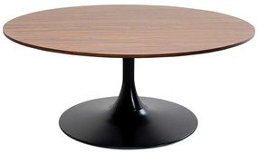 Wire Shickeria konferenčný stolík Ø110 cm čierny / orech