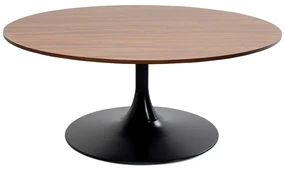 Wire Shickeria konferenčný stolík Ø110 cm čierny / orech