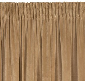 Tieňové jednofarebné závesy v bežovej farbe 140X270 cm
