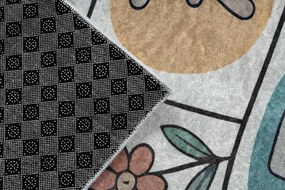 Detský koberec protišmykový BAMBINO 61440 krémový / zelený
