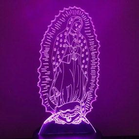 3Dmix 3DL-DRGB022 – 3D LED nočná lampa - Panna Mária (Dual RGB)