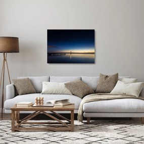 Sklenený obraz majáka v diaľke (70x50 cm)