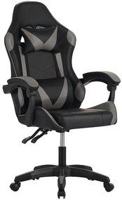 Kreslo pre Hráča Fotyn 8684 čierna/sivá