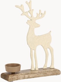 Svietnik z mangového dreva Hudson Reindeer
