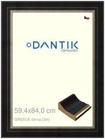 DANTIK rám na obraz 59,4x84 | GREECE černá (Plexi Čiré)