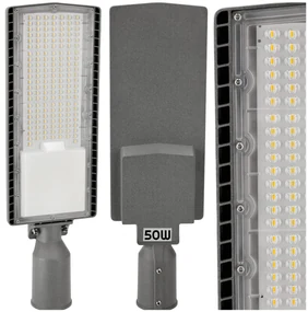 BERGE Pouličné svietidlo LED 50W 6000lm ALUMINIUM