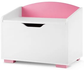 Velký dětský úložný box – růžový, 60 x 35 cm