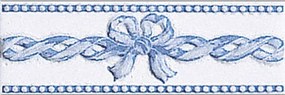 Listela Fineza Ricordi bleu 7x20 cm lesk RICLIFIA