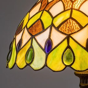 Brilagi - Tiffany vitrážová stolová lampa MARGARET 1xE27/40W/230V