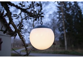 Závesné vonkajšie solárne svietidlo Star Trading Globus, ø 20 cm