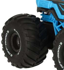 KIK Vodotesné RC obojživelné auto s ovládanjem gestami a 2 ovládačmi, modré