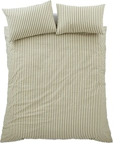 Zelené obliečky na jednolôžko 135x200 cm Cotton Rich Woven Stripe – Pineapple Elephant